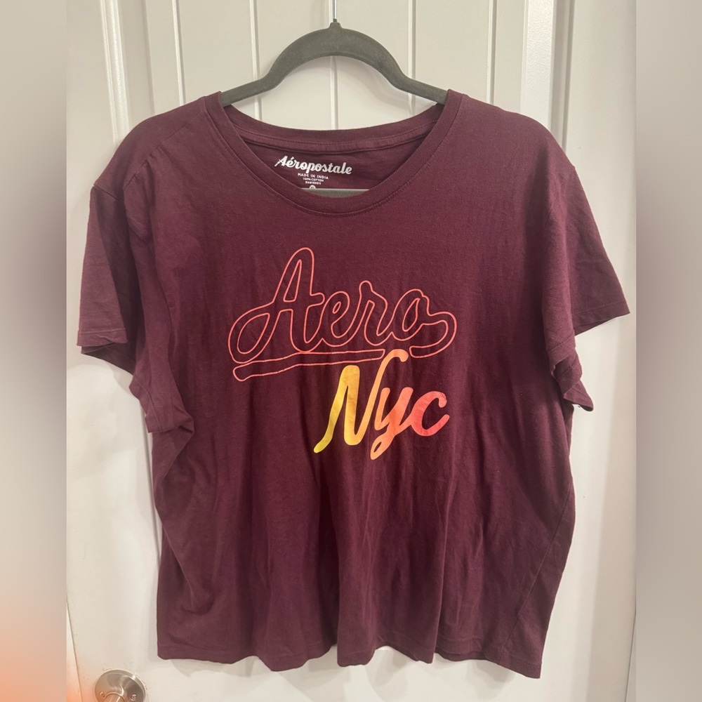 Aeropostale XL Maroon T-Shirt
